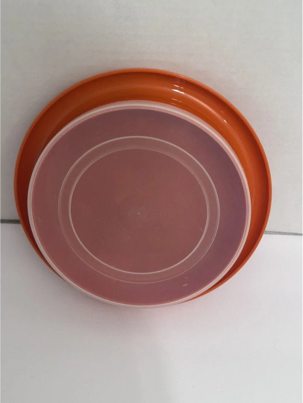 Vintage Tupperware Orange Sunflower Kids Bowl With Lid Little Diner #1317